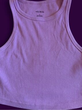 wild fable Lilac Ribbed Cropped Tank Top